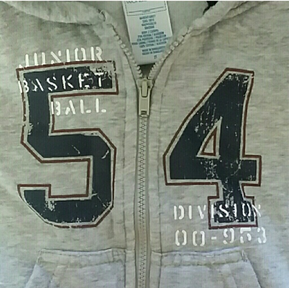 Boy's grey hoodie sweatshirt size 2T - Picture 4 of 4